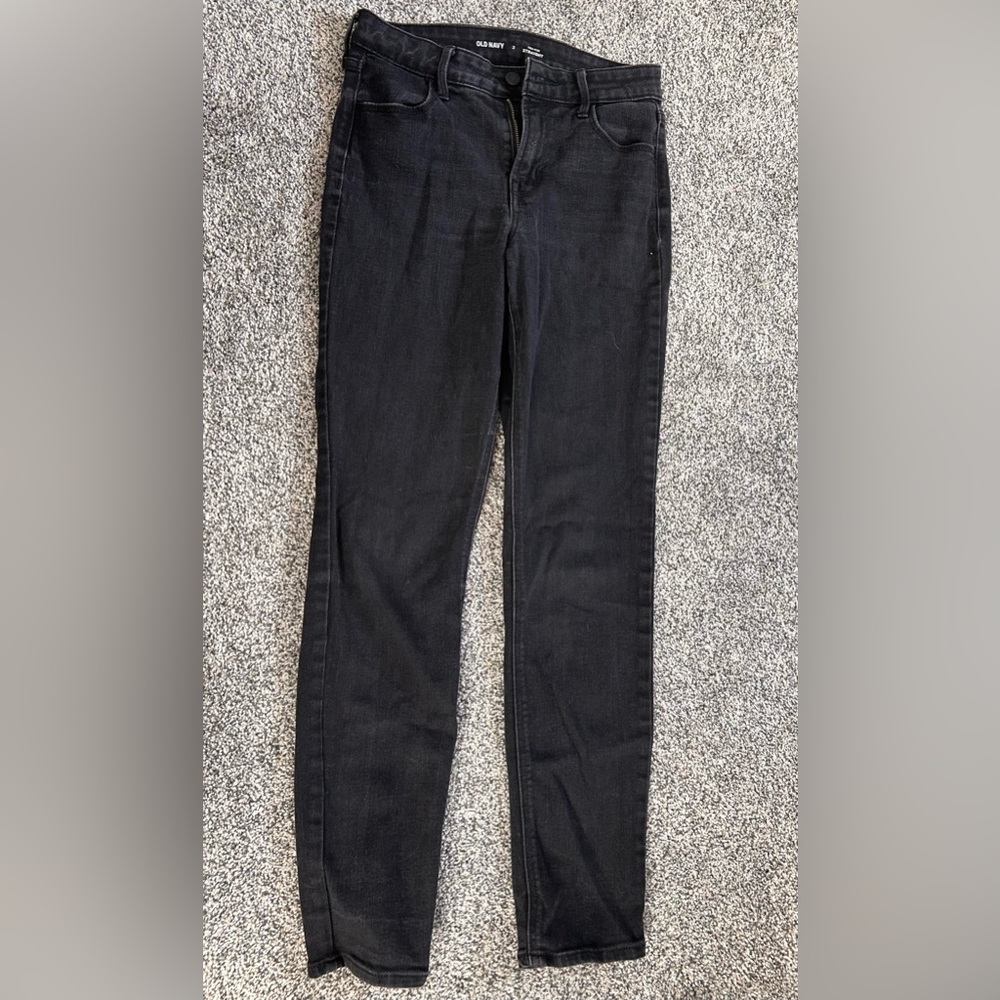 Old Navy Black Skinny Jeans Stretch Denim